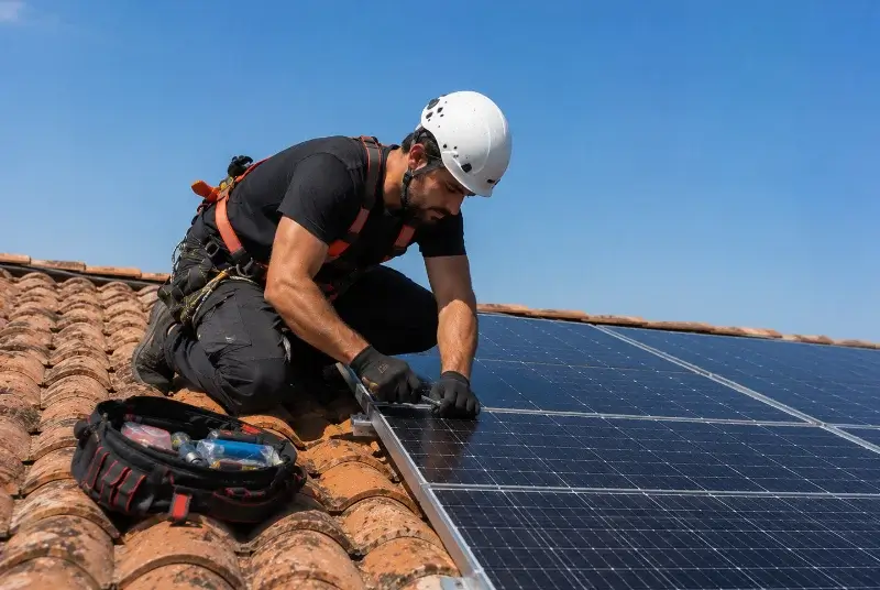 Maintenance et monitoring de panneaux solaires à Juliénas