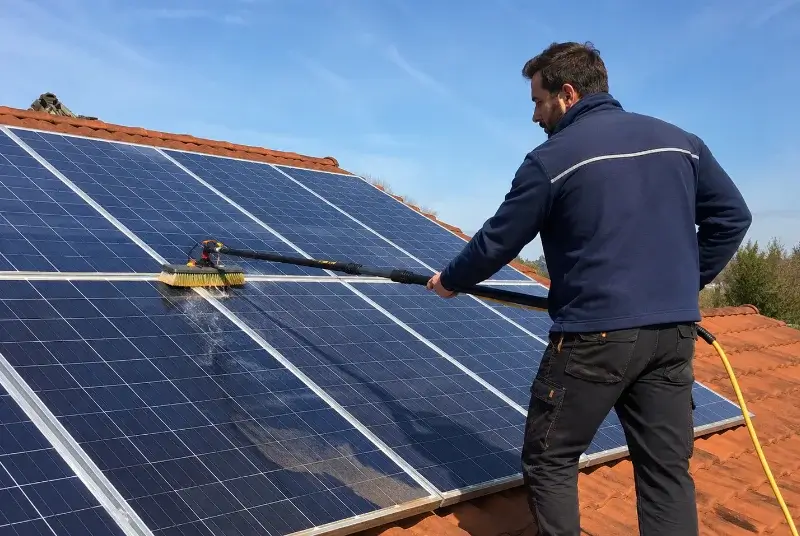 Nettoyage et entretien de panneaux solaires à Juliénas